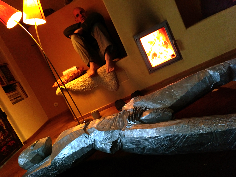 Liegender, Aluminiumguss, 223cm lang